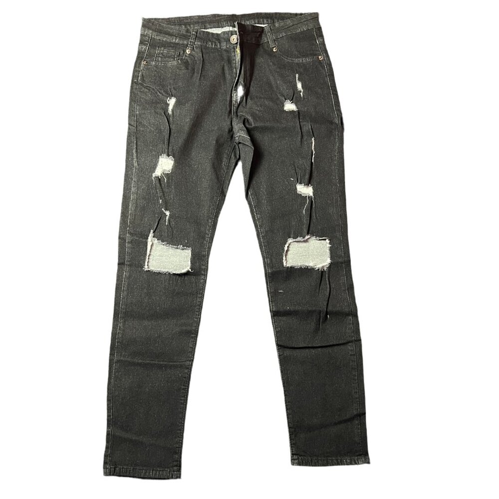 Men's Ripped Knee Skinny Jeans